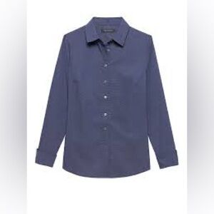Classic Navy Women's Button-Up Shirt